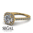 Cushion Diamond Halo Engagement Ring - Jade No. 1 image 10