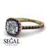 Cushion Diamond Halo Engagement Ring - Jade No. 61 image 10