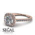 Cushion Diamond Halo Engagement Ring - Jade No. 2 image 10