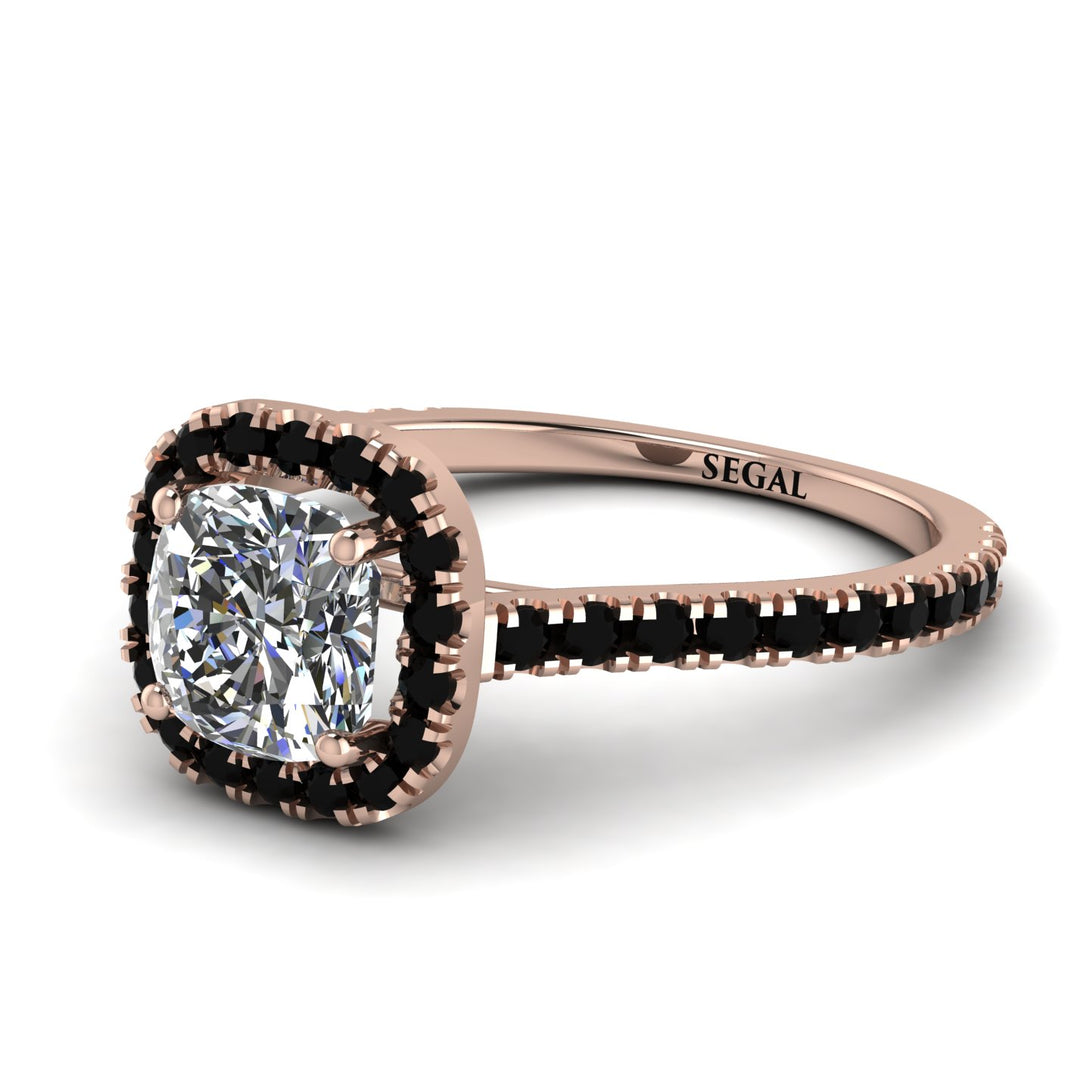 Cushion Diamond Halo Engagement Ring - Jade No. 32