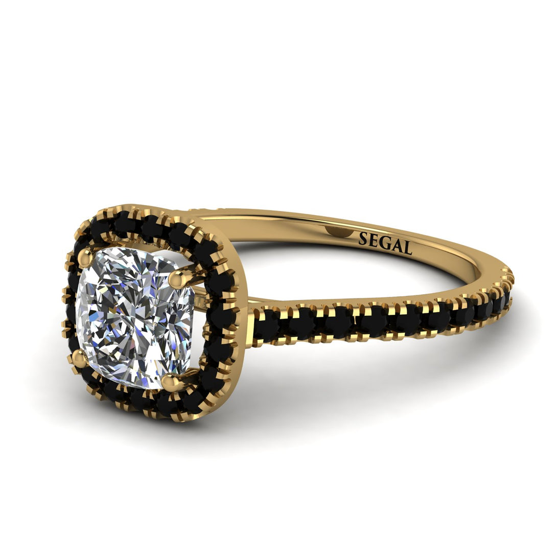 Cushion Diamond Halo Engagement Ring - Jade No. 31