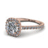Cushion Diamond Halo Engagement Ring - Jade No. 2 image 1