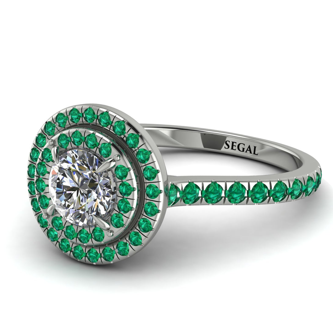 Double Halo Diamond Ring - Zoey No. 21