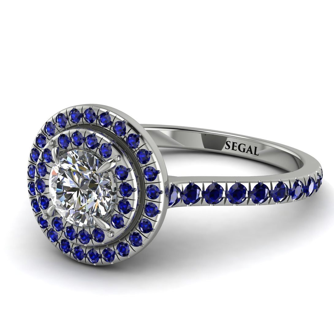 Double Halo Diamond Ring - Zoey No. 66