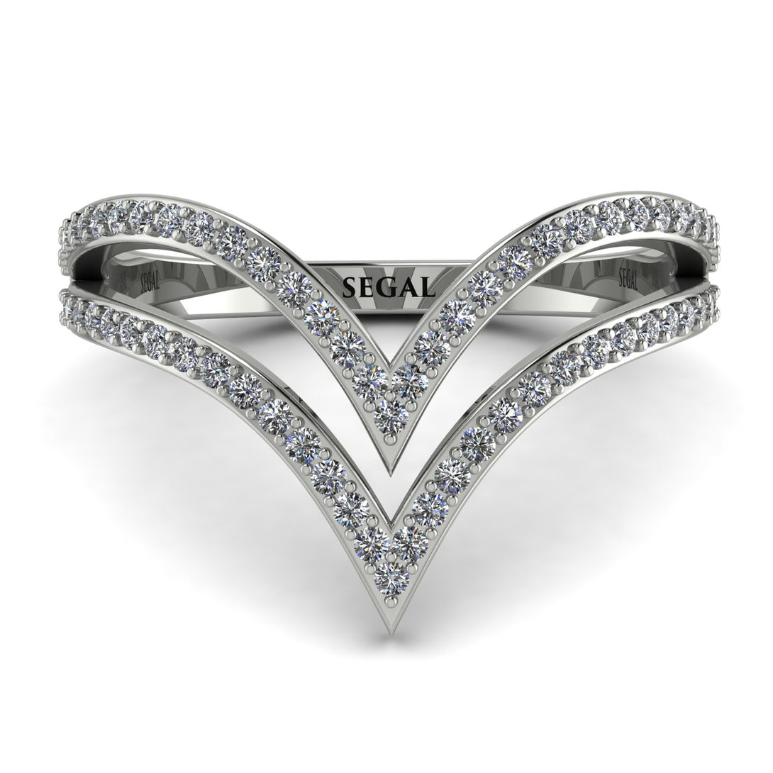 Double V Diamond Ring - Lyla No. 3