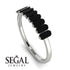 Emerald Cut Black Diamond Band - Esther No. 9 image 6