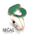 Emerald Heart With Missing Piece - Camille No. 5 image 2