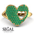 Emerald Heart With Missing Piece - Camille No. 4 image 3