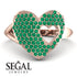 Emerald Heart With Missing Piece - Camille No. 5 image 3