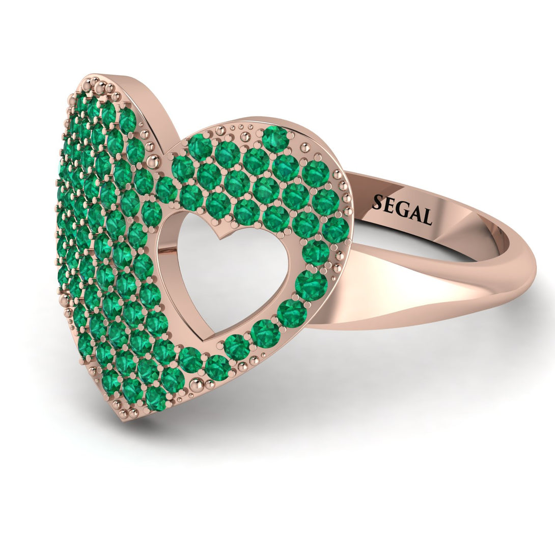 Emerald Heart With Missing Piece - Camille No. 5