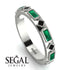 Emerald Baguette & Princess Eternity Band - Andrea No. 24 image 2