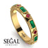 Emerald Baguette & Princess Eternity Band - Andrea No. 25 image 2