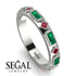 Emerald Baguette & Princess Eternity Band - Andrea No. 27 image 2