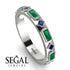Emerald Baguette & Princess Eternity Band - Andrea No. 30 image 2