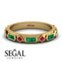 Emerald Baguette & Princess Eternity Band - Andrea No. 25 image 10