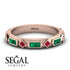 Emerald Baguette & Princess Eternity Band - Andrea No. 26 image 10