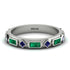 Emerald Baguette & Princess Eternity Band - Andrea No. 30 image 1