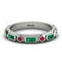 Emerald Baguette & Princess Eternity Band - Andrea No. 27 image 1