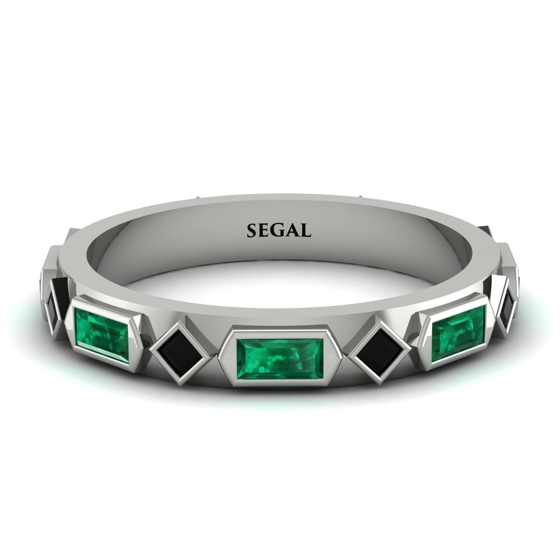 Emerald Baguette & Princess Eternity Band - Andrea No. 24