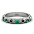 Emerald Baguette & Princess Eternity Band - Andrea No. 24 image 1