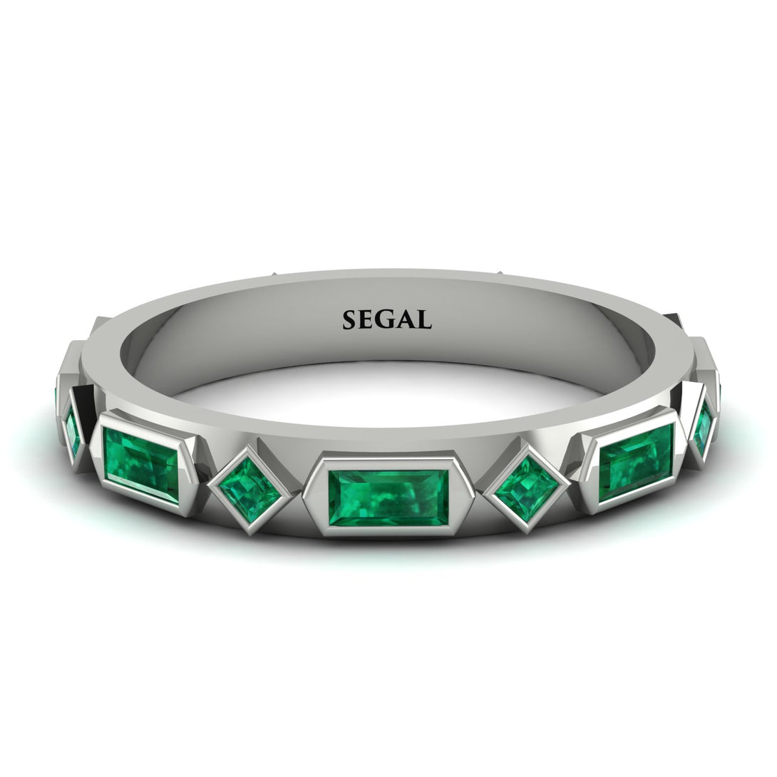Emerald Baguette & Princess Eternity Band - Andrea No. 21