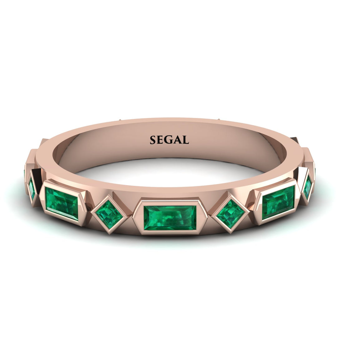 Emerald Baguette & Princess Eternity Band - Andrea No. 20