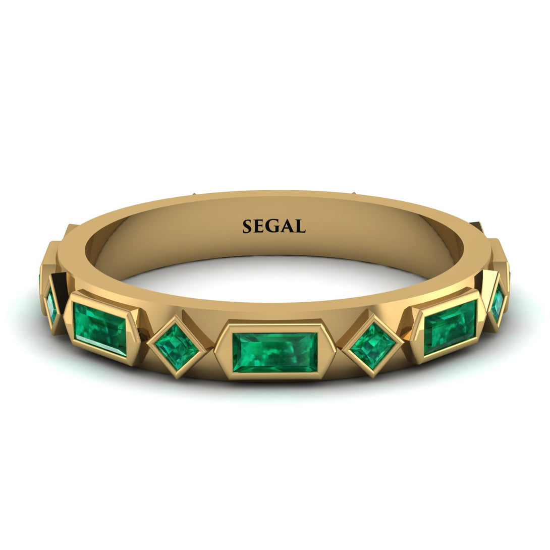Emerald Baguette & Princess Eternity Band - Andrea No. 19