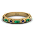 Emerald Baguette & Princess Eternity Band - Andrea No. 28 image 1