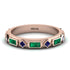 Emerald Baguette & Princess Eternity Band - Andrea No. 29 image 1
