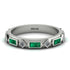 Emerald Baguette & Princess Eternity Band - Andrea No. 18 image 1