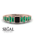 Emerald Black Diamond Mix Band - Valerie No. 23 image 2