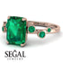 Emerald Cut Emerald Ring With Bezel - Alina No. 20 image 3