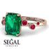 Emerald Cut Emerald Ring With Bezel - Alina No. 50 image 3