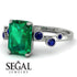 Emerald Cut Emerald Ring With Bezel - Alina No. 66 image 3
