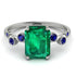 Emerald Cut Emerald Ring With Bezel - Alina No. 66 image 1