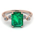 Emerald Cut Emerald Ring With Bezel - Alina No. 5 image 1