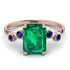 Emerald Cut Emerald Ring With Bezel - Alina No. 65 image 1
