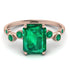 Emerald Cut Emerald Ring With Bezel - Alina No. 20 image 1
