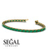 Emerald Cut Emerald Tennis Bracelet - Rachel No. 4 image 2