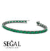 Emerald Cut Emerald Tennis Bracelet - Rachel No. 6 image 2