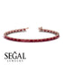 Emerald Cut Ruby Tennis Bracelet - Rachel No. 11 image 6