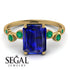 Emerald Cut Sapphire Ring With Bezel - Alina No. 28 image 10