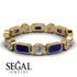 Emerald Cut Sapphire Bezel Eternity Ring - Genevieve No. 13 image 2