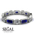 Emerald Cut Sapphire Bezel Eternity Ring - Genevieve No. 15 image 2