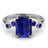Emerald Cut Sapphire Ring With Bezel - Alina No. 75 image 1
