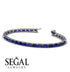 Emerald Cut Sapphire Tennis Bracelet - Rachel No. 15 image 2