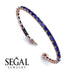 Emerald Cut Sapphire Tennis Bracelet - Rachel No. 14 image 3