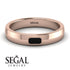 Emerald Cut Black Diamond Band - Londyn No. 8 image 6