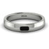 Emerald Cut Black Diamond Band - Londyn No. 9 image 1