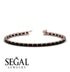 Emerald Cut Black Diamond Tennis Bracelet - Rachel No. 8 image 6